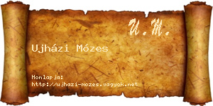 Ujházi Mózes névjegykártya